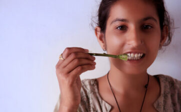 Chewing Twig Enhances Digestion